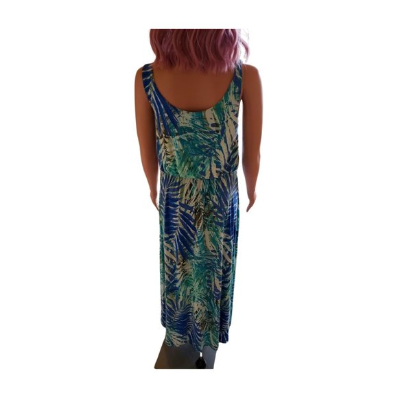 Sonoma Stretch Maxi Dress – Sleeveless Black Floral – Size M - Picture 4 of 5